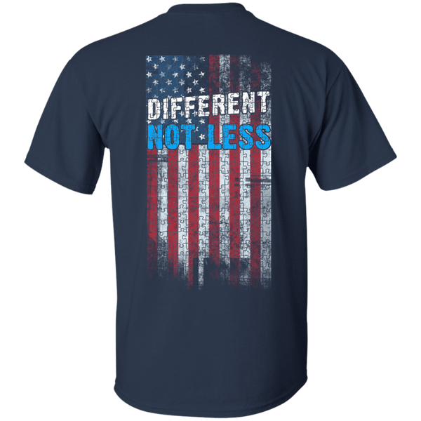 Autism American Flag - Different Not Less